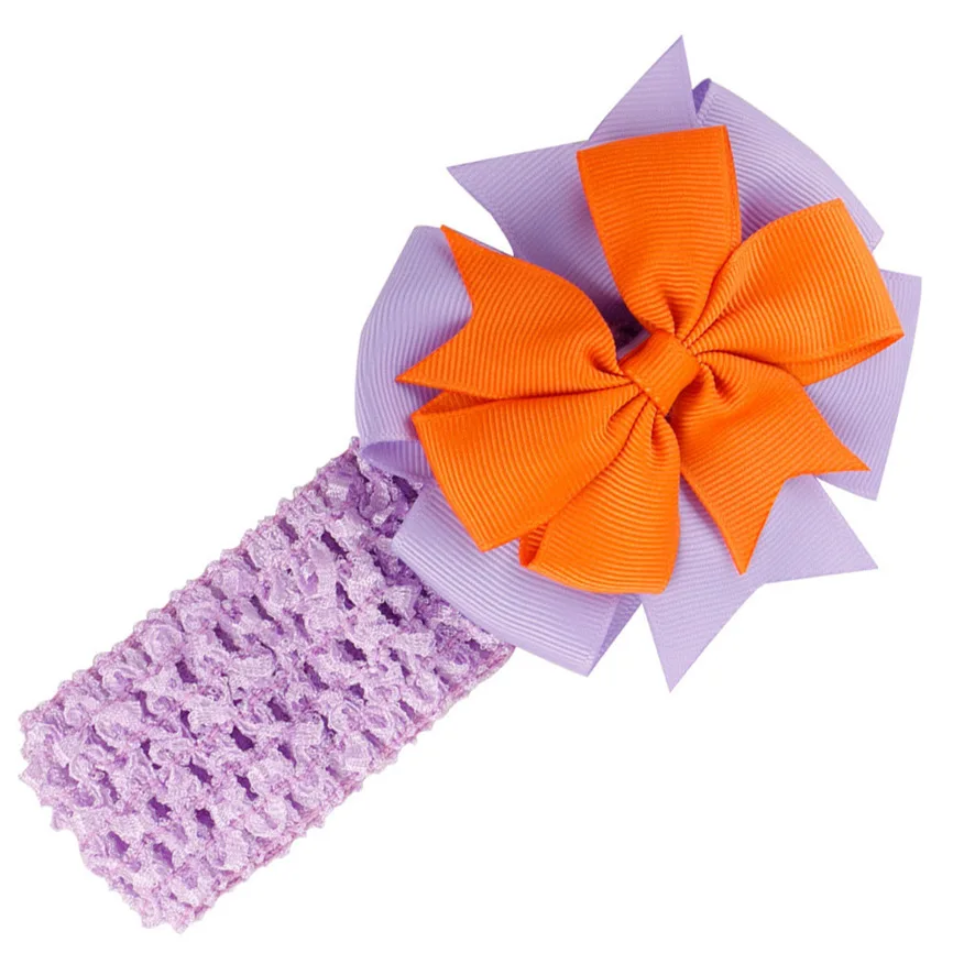 Повязка на голову для маленьких девочек повязка с бантом новорожденных