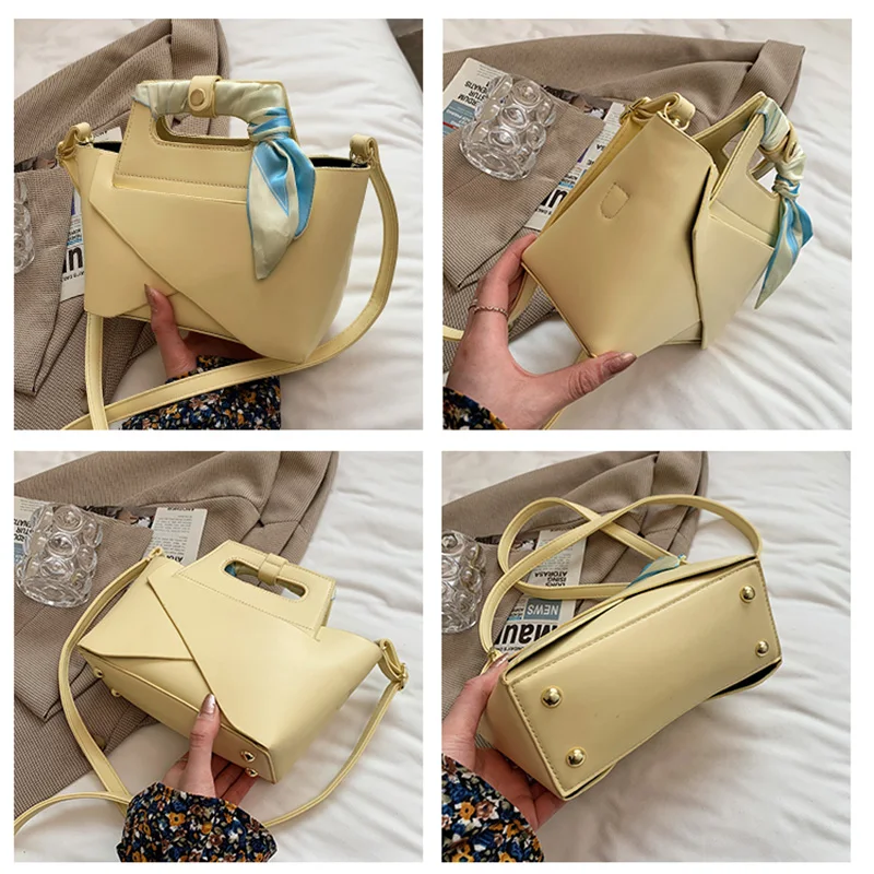 

Brand Silk Scarf Handbag for Women High Quality Leather Shoulder Bag Luxury Designer Composite Bag Fashion Crossbody Bags Purse