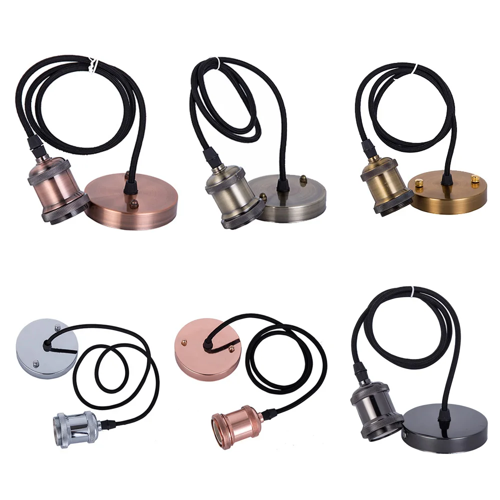 Винтаж дизайн основание светильника подвесной светильник E27 винтовой цоколь