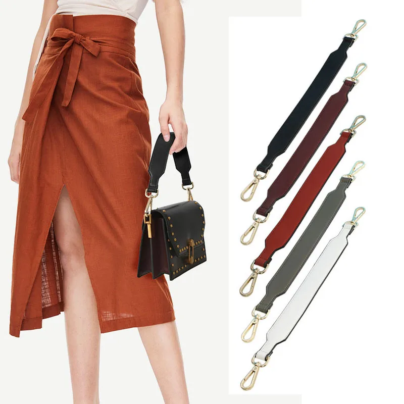 

3.5cm Wide Shoulder Strap Fashion Female Bag Straps Belt For Handbag Handles Leather Short Strap DIY Accessories Parts