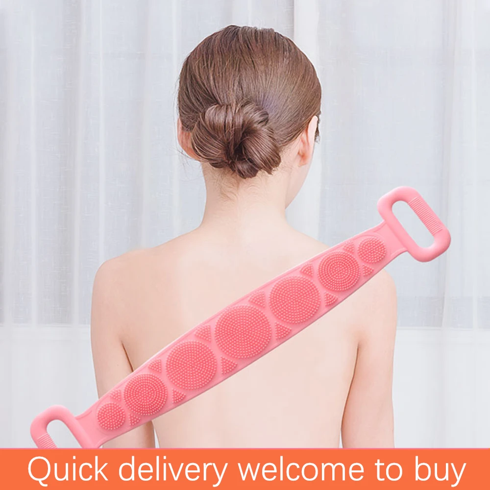 

Bath shower silicone body brush exfoliating dead skin body brush massage shower scrub body clean bathroom shower belt