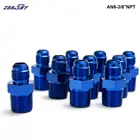 10 шт.лот адаптер алюминиевые автомобильные фитинги для плетеных линий (шлангов)-топливомаслогазводажидкостьвоздух фотоэлемент8 дюймов NPT