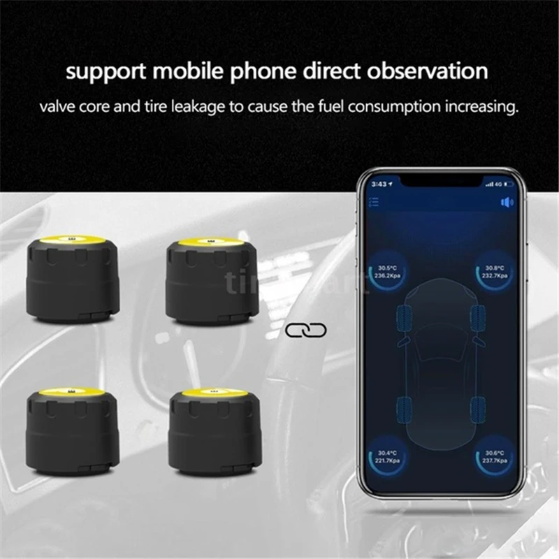 2/4 TPMS внешние датчики датчик давления в шинах мотоцикла и автомобиля система