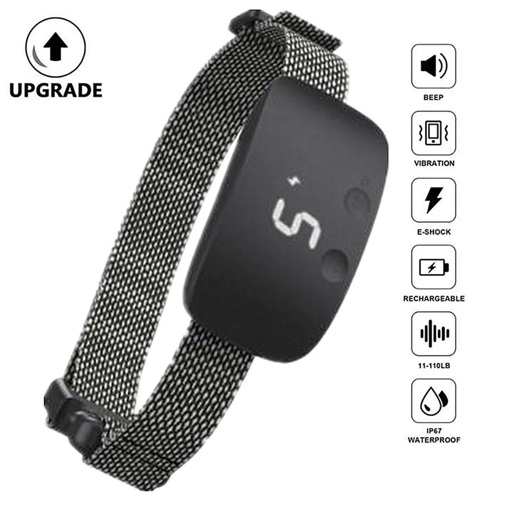

Touch Anti-barking Equipment Waterproof Adjustable Chargeable Vibration Trainer Arrester Outdoors Pet Supplies Bark Stopper