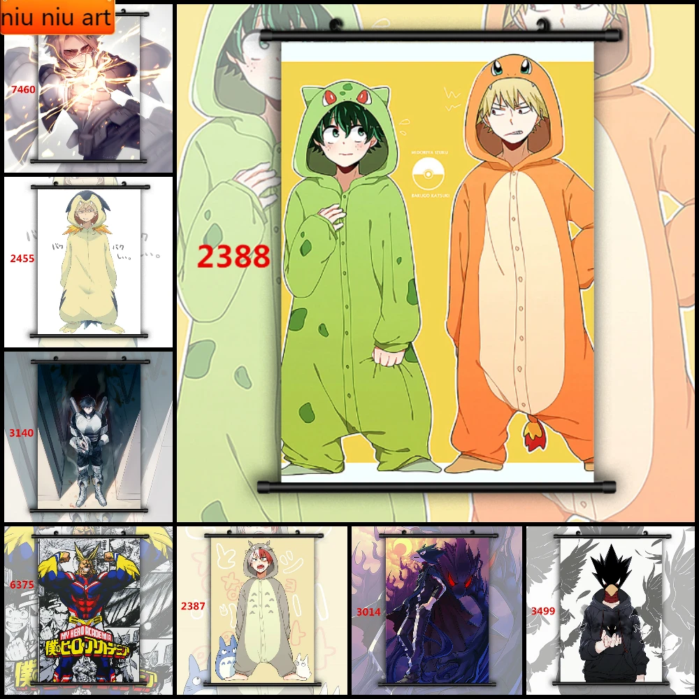 Аниме Boku No Hero моя Академия токоими фумидж All Might Bakugou Katsuki холст живопись настенное украшение картина домашний декор