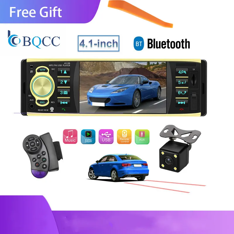 Автомагнитола 1Din MP5 HD мультимедийная Поддержка USB/AUX/FM камера заднего вида Bluetooth