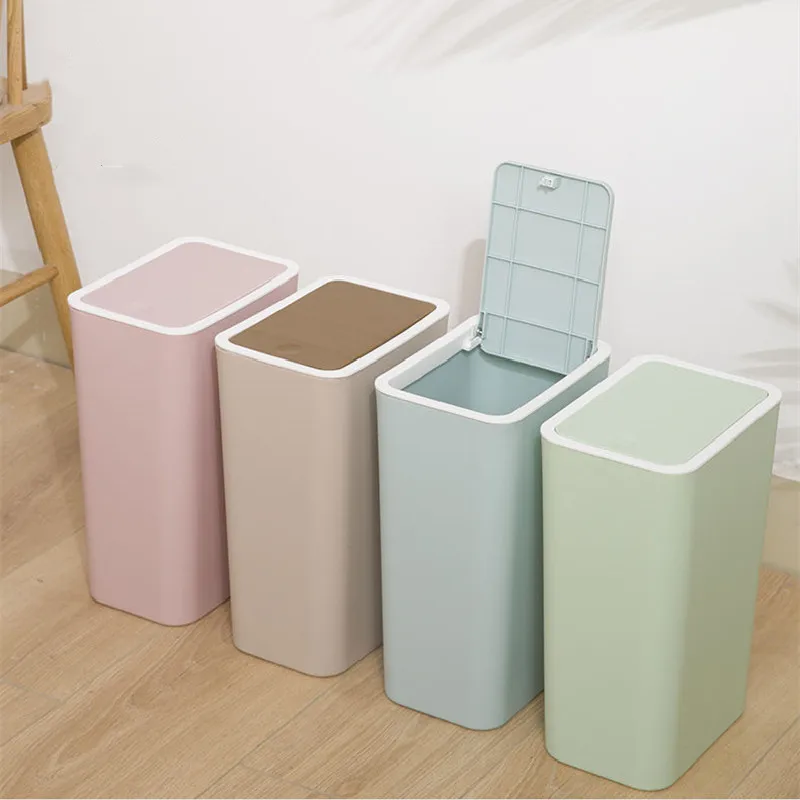 

Caixotes de lixo cozinha organizacao e recipientes desk despejo banheiro reciclagem cesta de lixo escritorio e armazenamento