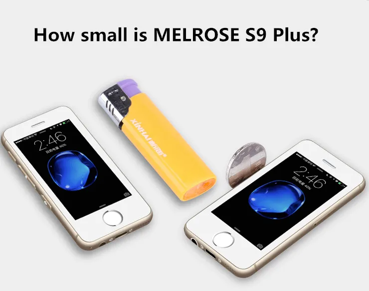 Маленький смартфон Melrose S9P ультратонкий мини мобильный телефон MT6580A/X четырехъядерный 1 ГБ 8 ГБ Android 6,0 мобильный телефон S9 PLUS S9X