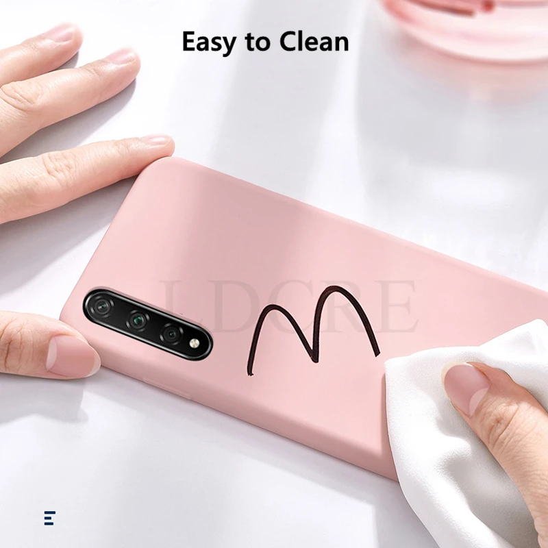 for huawei y8p case honor 10x lite liquid silicone touch case for huawei y6p y5p y7p cover for huawei nova 8i 8 8 pro 9 9 pro free global shipping