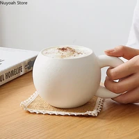 350ml household mug creative round milk breakfast cup living room afternoon tea coffee cup japanese home decoration accessories