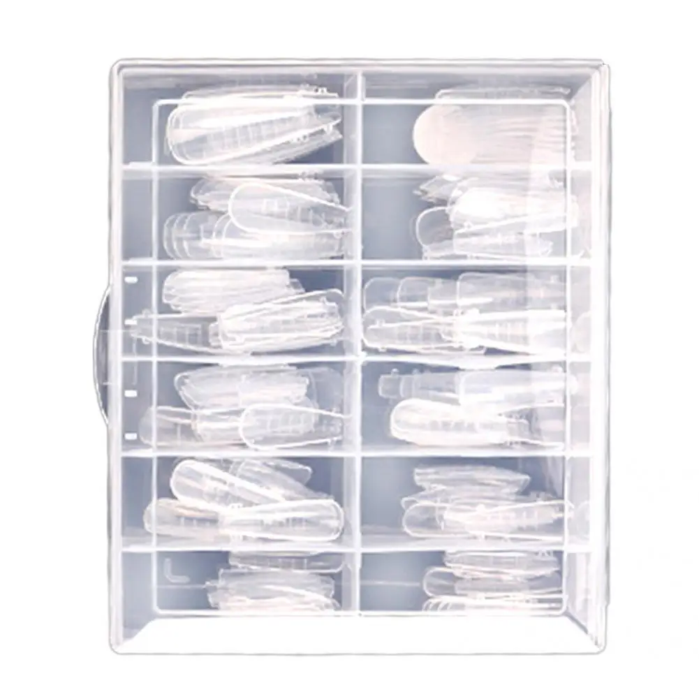 

Nail Tool 120Pcs/Box Removable Nail Extension Tips Ultra-thin False Nail Tips Full-cover for Nail Design