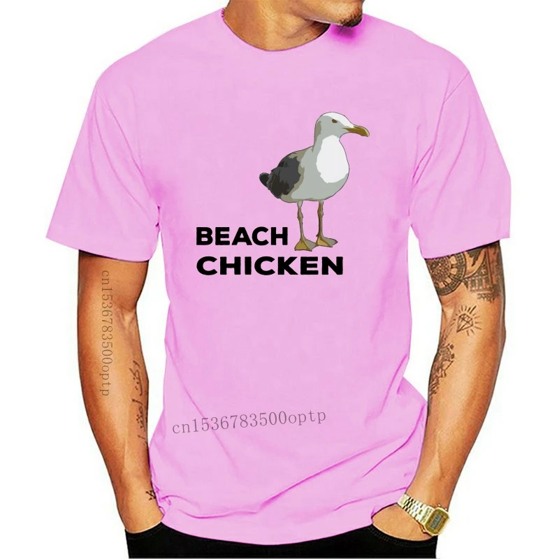 

New BEACH CHICKEN TSHIRT FUNNY SEAGULL SHIRT BEACH SLANG SEA GULL HUMOR GAG GIFT NJ