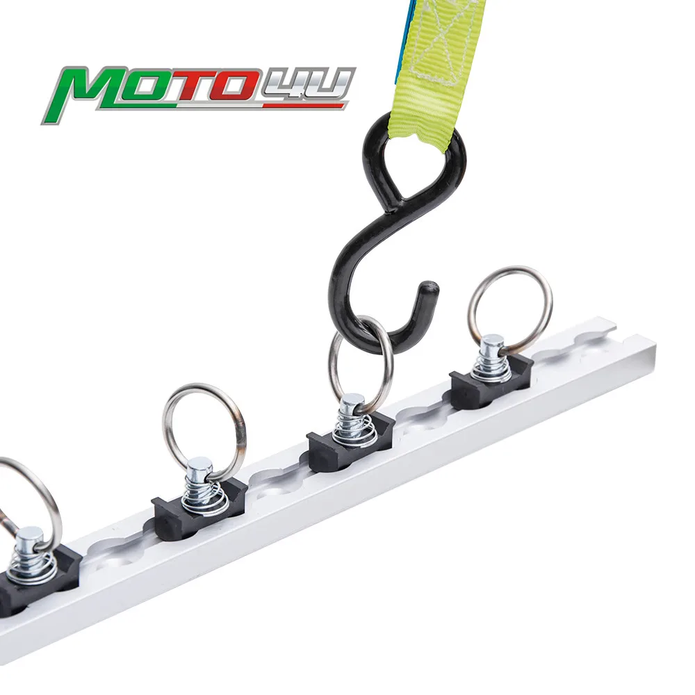 50 см L Track Airline Rail с одной штуцер Tie Down Anchor Quick Release Ring Spring Bolt 19 6 дюйма|Накладки и