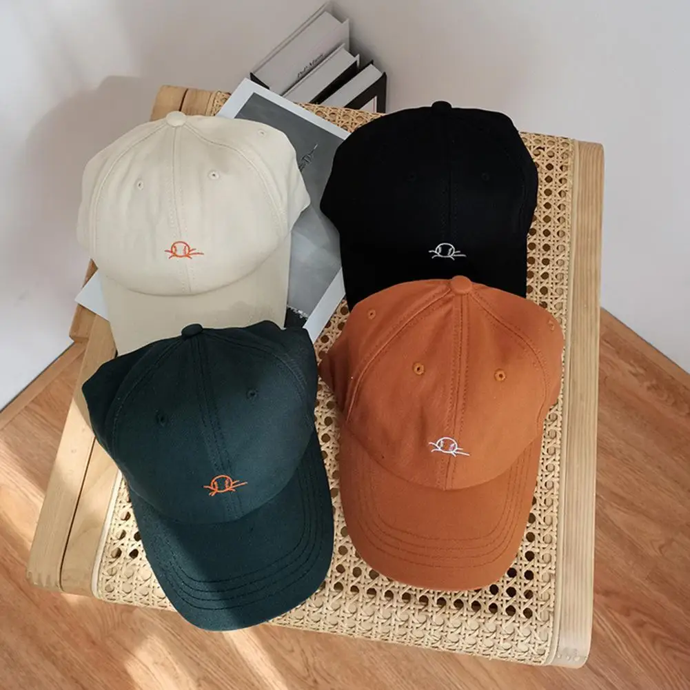 

Baseball Caps Women Outdoor Sun Hat Multi-Color Adjustable Cotton Fitted Strap Baseball Cap for Daily Life Sun Visor Sports Cap