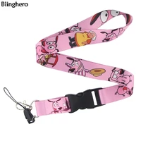 blinghero dog lanyard for keys cartoon kids lanyards phone holder neck straps funny dogs lanyard bh0185