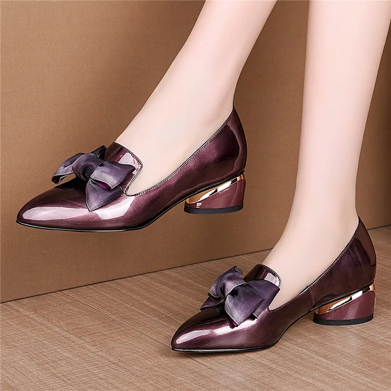 FEDONAS/новые удобные женские туфли-лодочки из натуральной кожи офисные туфли на