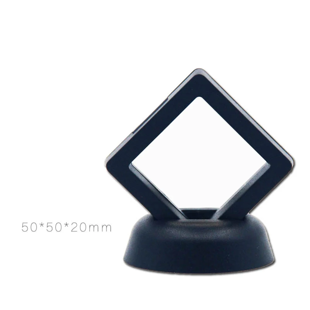 2 шт. монеты витрины плавающий 3D прозрачный шарнирный Кронштейн Рамка Держатель