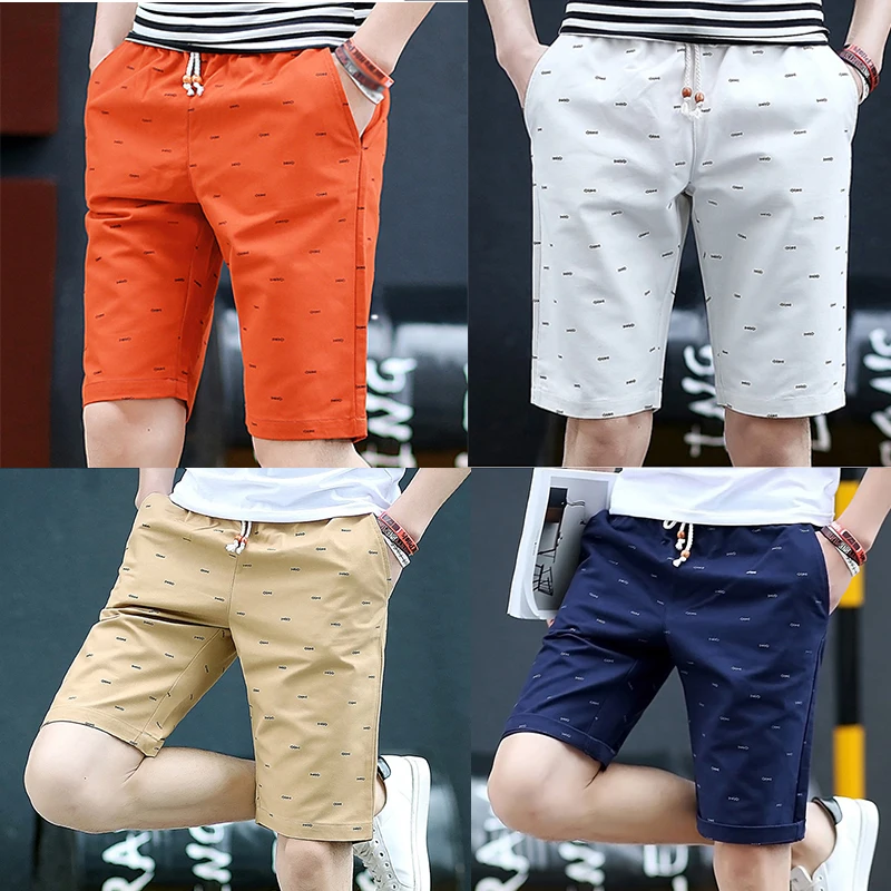 

Men Fashion Joggers Pants Summer Fit Five Pants Beach Breathable Sport Chino Shorts Men Daily Loose Casual Sport Shorts