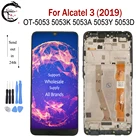 ЖК-дисплей 5,94 дюйма с рамкой для Alcatel 3 2019 экран мобильного телефона ЖК-дисплей 5053K 5053A 5053Y 5053D сенсорный экран с цифровым преобразователем в сборе экран OT5053 5053