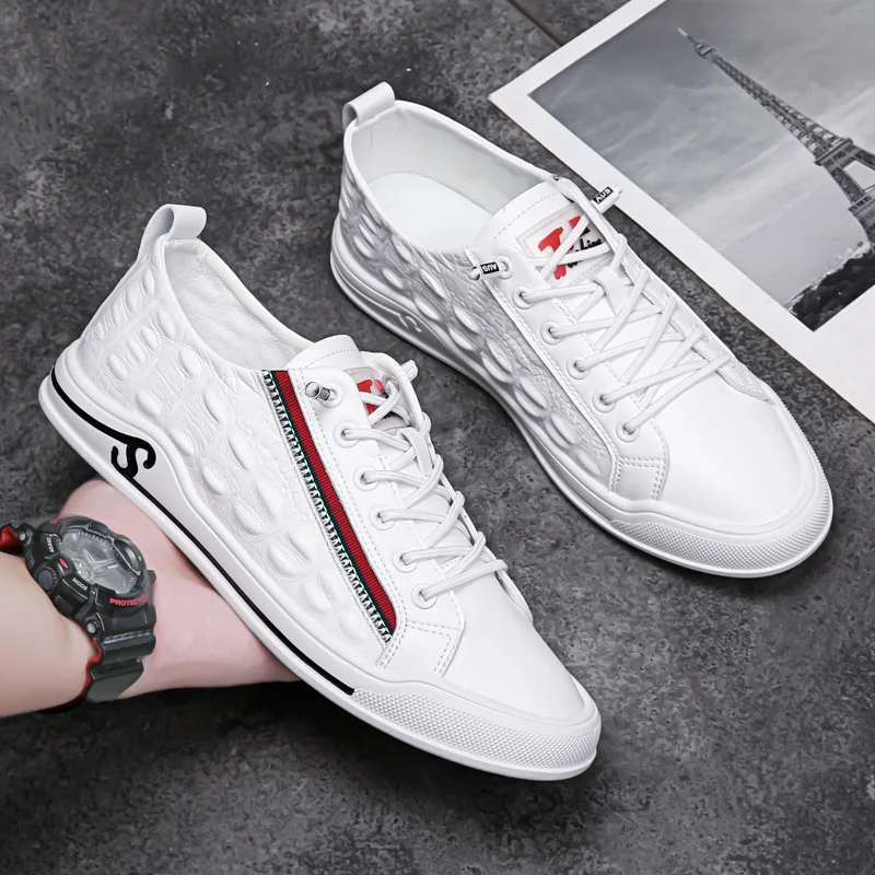 

Men's Shoes New 2021 Summer Soft Upper Small Leather Shoes Thin One Foot Shoe Bean Shoes Casual Leather Men's Shoes