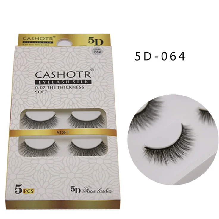 5D Мягкие Накладные ресницы из искусственной норки натуральные