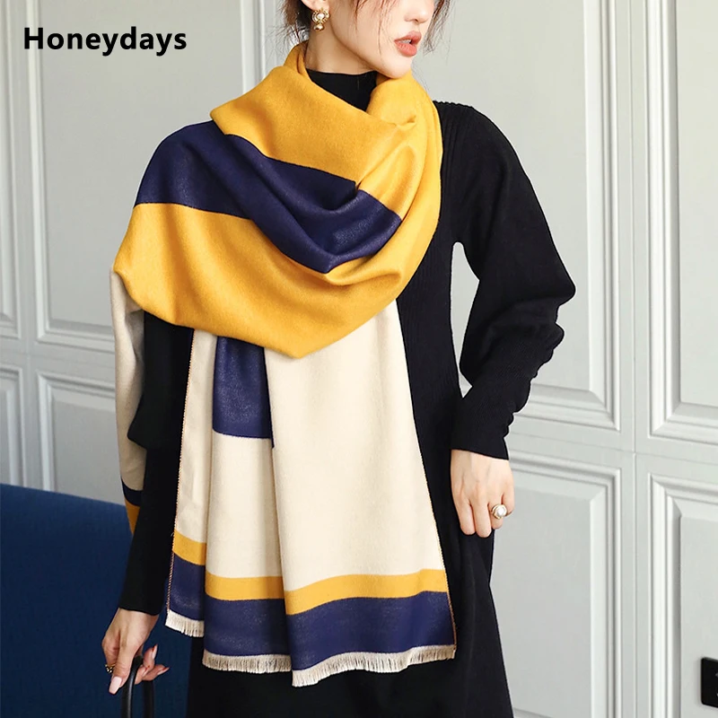 

Women Sacrf Geometric Tassel Cashmere Scarf Luxury Brand Cashmere Scarves Designer Winter Warm Blanket Wedding Shawl Neckerchief