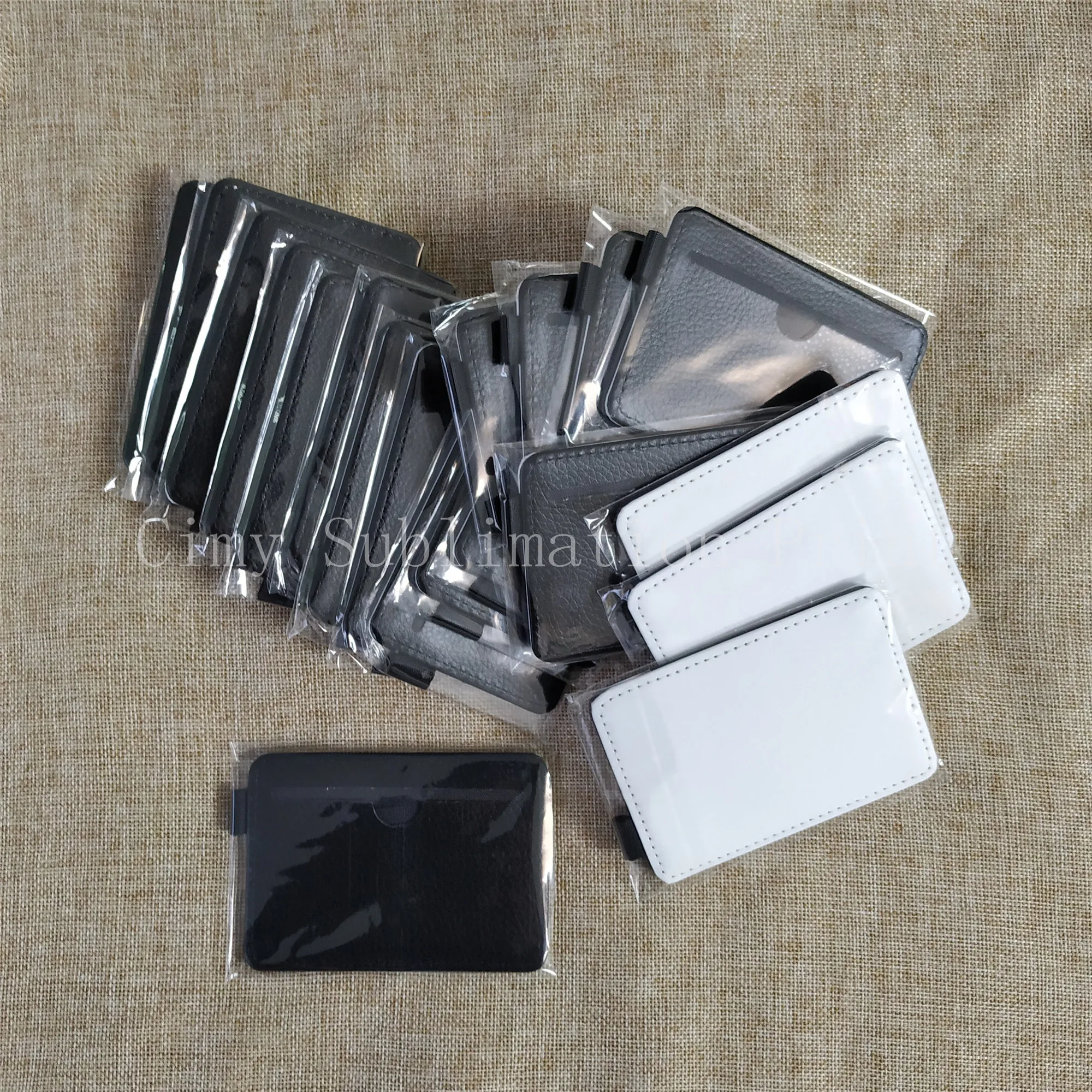 Бесплатная доставка 12 шт./лот чистый сублимационный кожаный футляр для карт