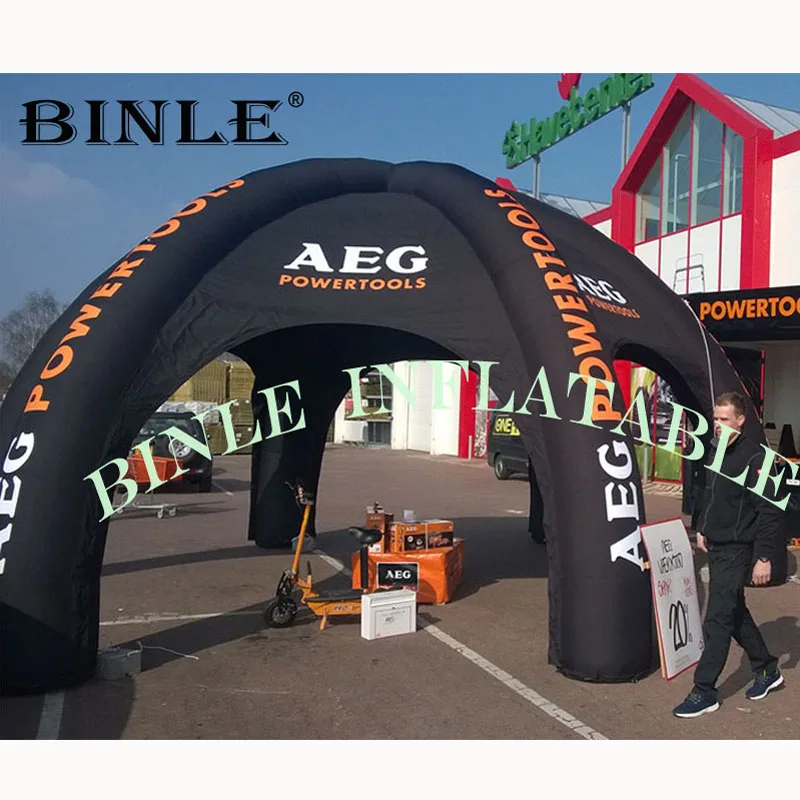 Черная гигантская надувная палатка паук/шатер для мероприятий/поставщик легких
