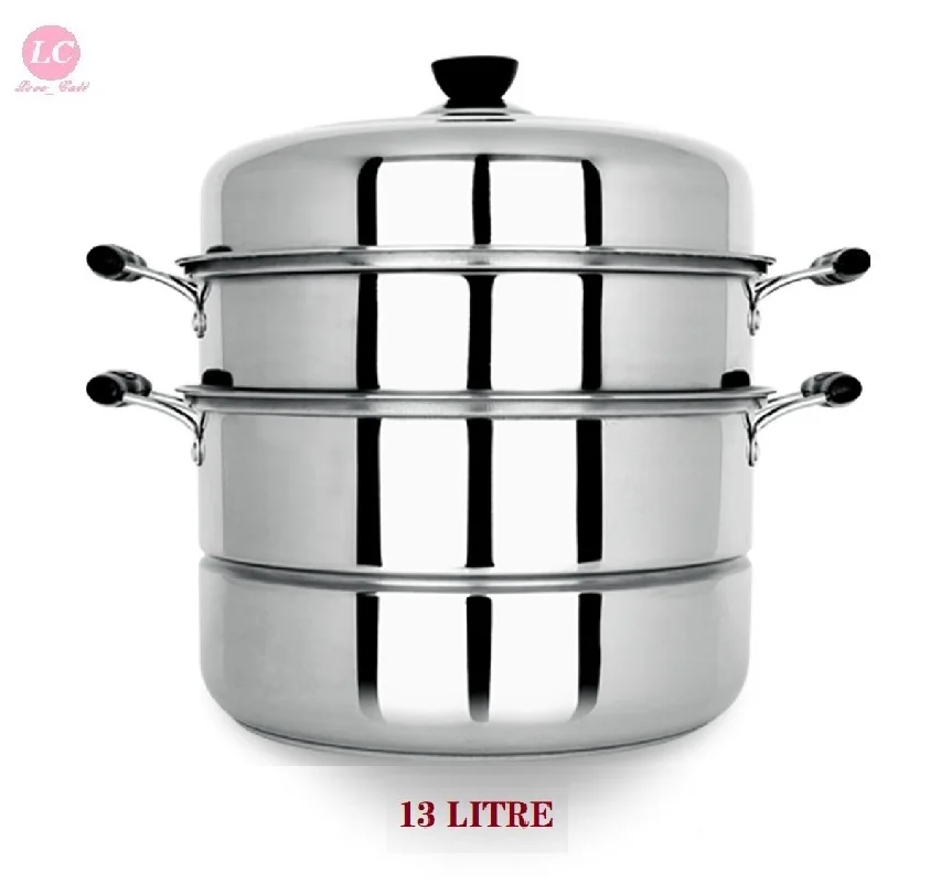 Домашняя Пароварка из нержавеющей стали 3-уровневая 28 см толщиной кухонная