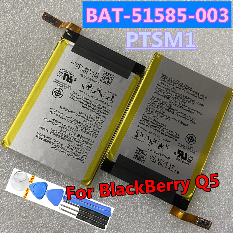

Original 2180mAh BAT-51585-003 / PTSM1 / BAT-51585-103 Phone Replacement Battery For BlackBerry Q5 Q 5 Batteries
