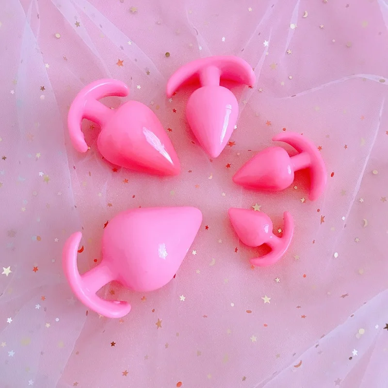 Розовый Силиконовый Анальная пробка эластичный массажер простаты БДСМ секс