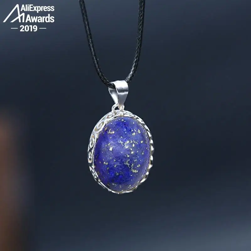 13*18 мм не поддельные S925 Стерлинговое серебро индийский Lapis Pedants ремесленник