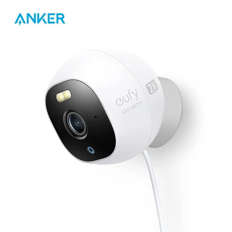 Eufy Security Solo OutdoorCam C24, универсальная наружная камера безопасности с разрешением 2 к, точечным светильником, цветным ночным видением
