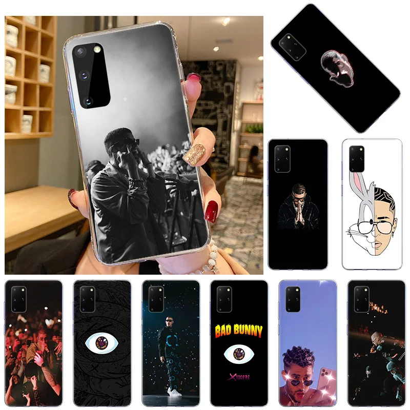 Мягкий чехол из ТПУ для телефона Samsung Galaxy S21 Ultra S20 FE 5G S10 Lite S8 S9 Plus S7 Bad Bunny Despacito