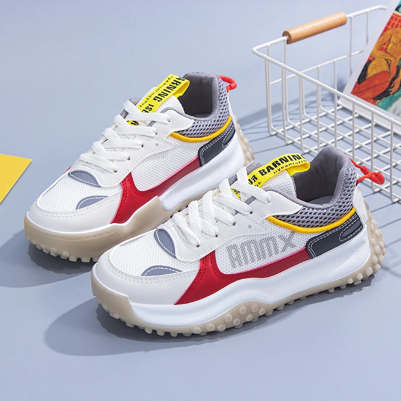 

2021 spring and autumn new mesh casual old shoes women's autumn all-match sports thick-soled white shoes summer thin 35-40