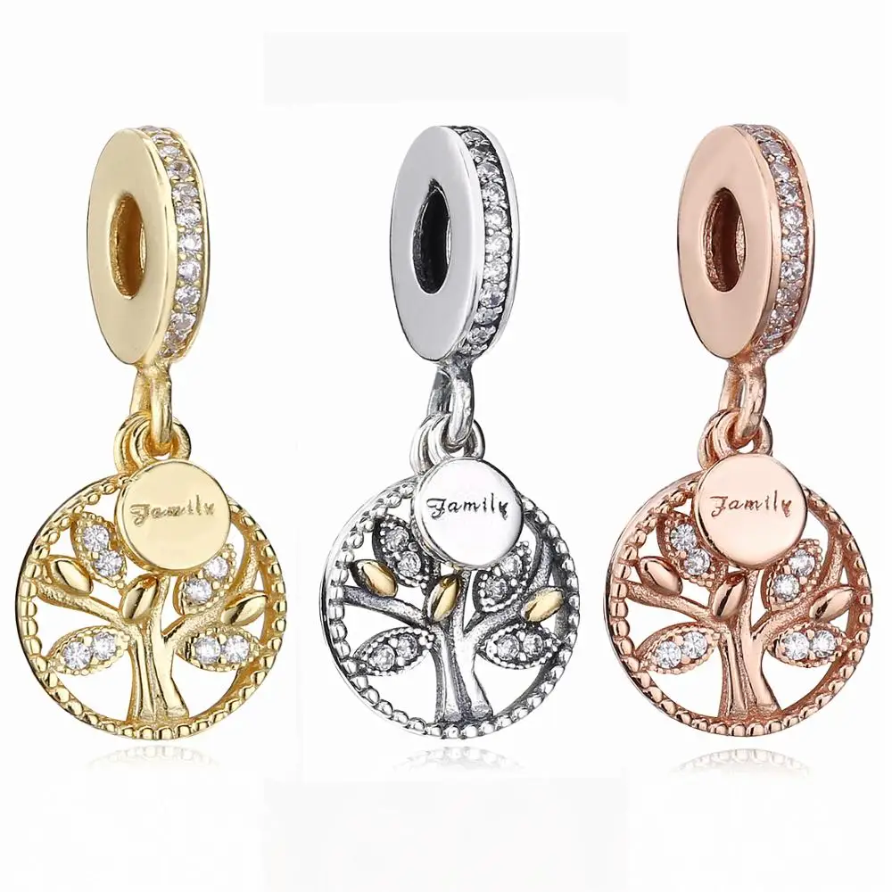 Высокое качество генеалогическое дерево с позолоченным кольцом серебряные