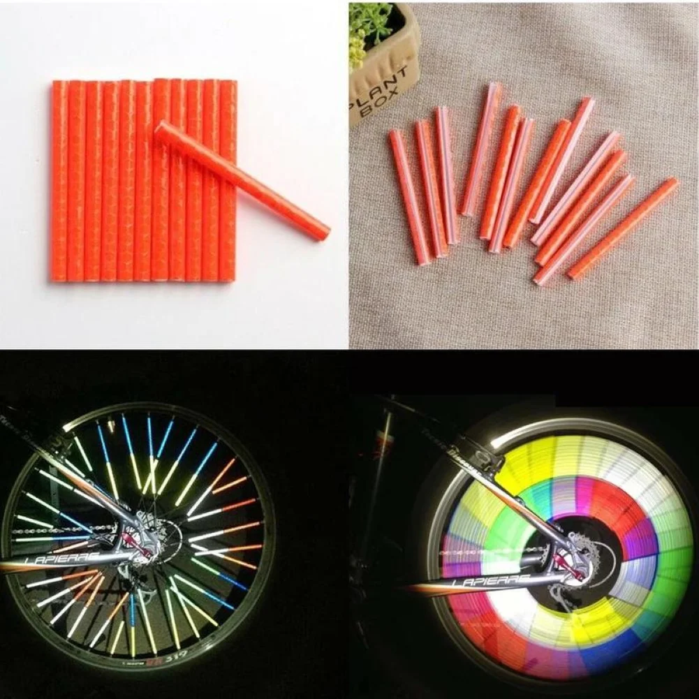 12 шт. обод колеса Велосипеда Говорил Крепление зажим отражательная трубка