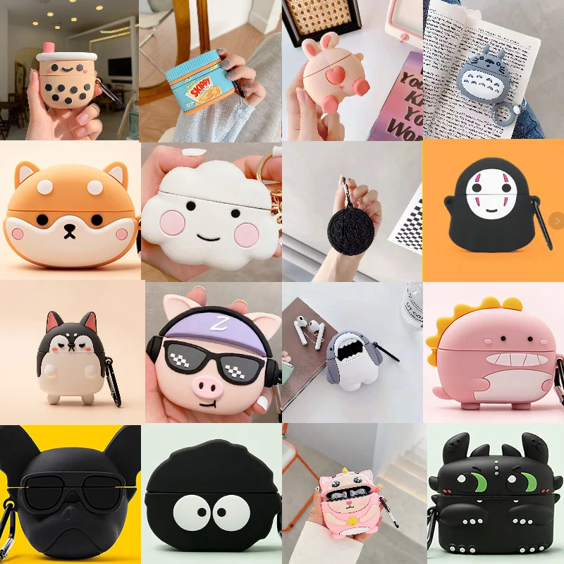 

For Huawei freebuses 4I 3D silicone protective cover, Bluetooth wireless headset 4I cartoon cute shell