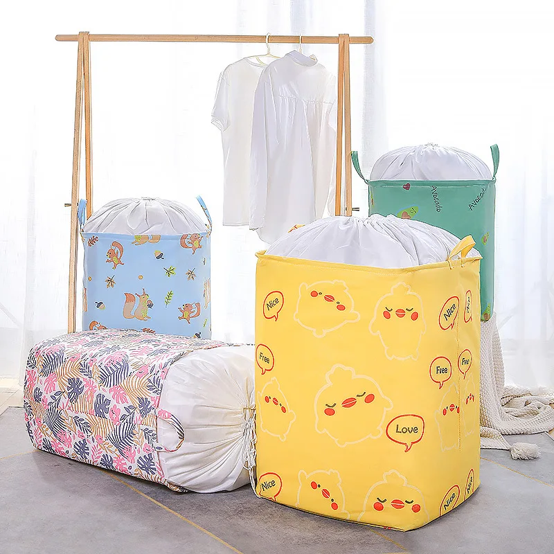 

Органайзер для одежды, сумка для хранения, шкаф, мультяшная портативная коробка, складная подушка, одеяло, платяной шкаф, аксессуары для дом...