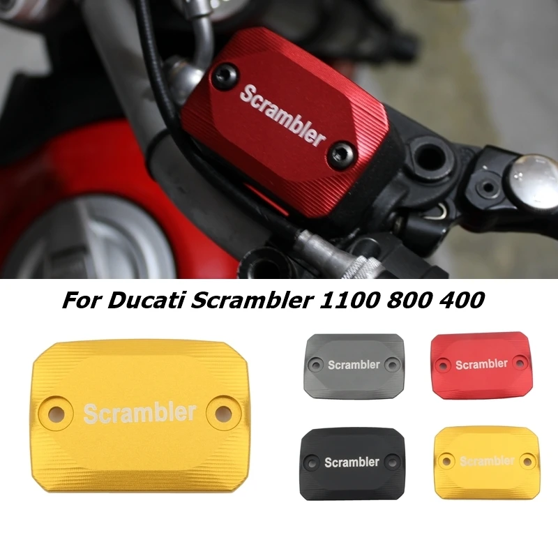 

Motorcycle Front Brake Master Cylinder Reservoir Cover Cap Protector For Ducati Universal Scrambler 1100 Scrambler 800 400