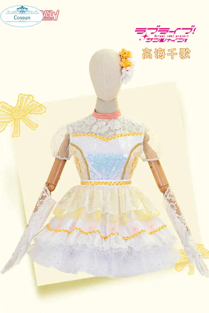 Аниме! Lovelive!Sunshine! Благодарим Вас друзья Aqours 4-я годовщина SJ Чика Рико Мари униформа