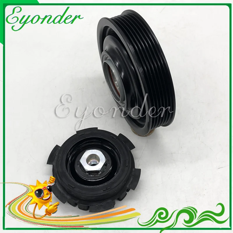 

AC A/C Air Conditioning Conditioner Compressor Electromagnetic Magnetic Clutch Pulley 6PK for Audi A6 AQ5 Q5 2.5