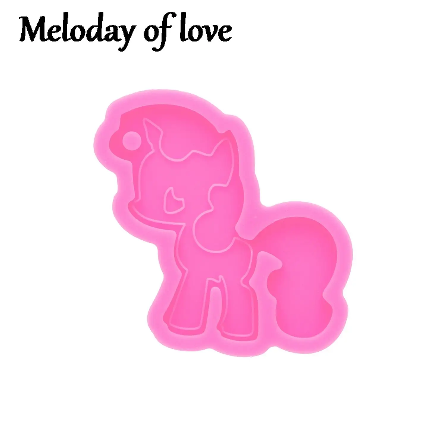 Shiny Horse Molds for Keychain DIY Pegasus Unicorn Model Resin Key Keychains Moulds Silicone Custom Mold DY0151 | Дом и сад