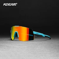 rimless sport sunglasses polarized kdeam unbreakable frame men women uv400 mirror 1 1mm thickness goggles with free box