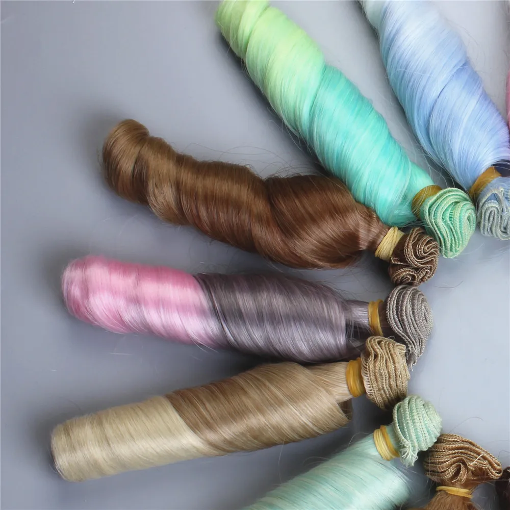 Фантазийная кукла-удлинитель wig15x100 см вьющиеся кукольные волосы для шарнирного