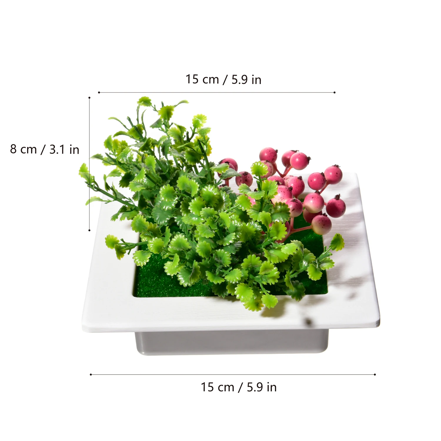 Искусственный суккулент растения фрукты Подвесной Настенный декор 3D фоторамка