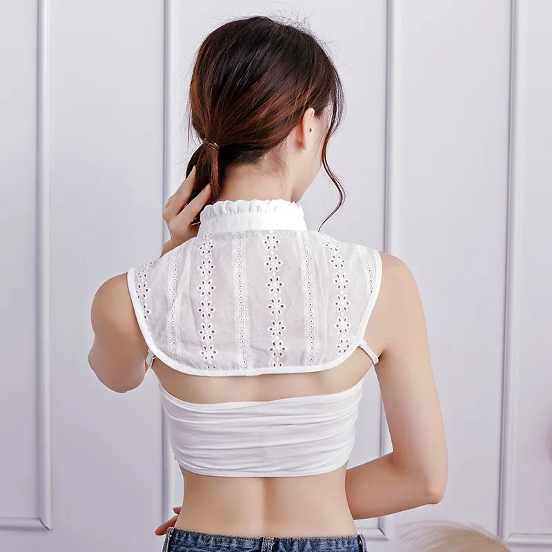 Подставка с оборками рубашка фальшивым воротником Для женщин kraagje НЭП dames