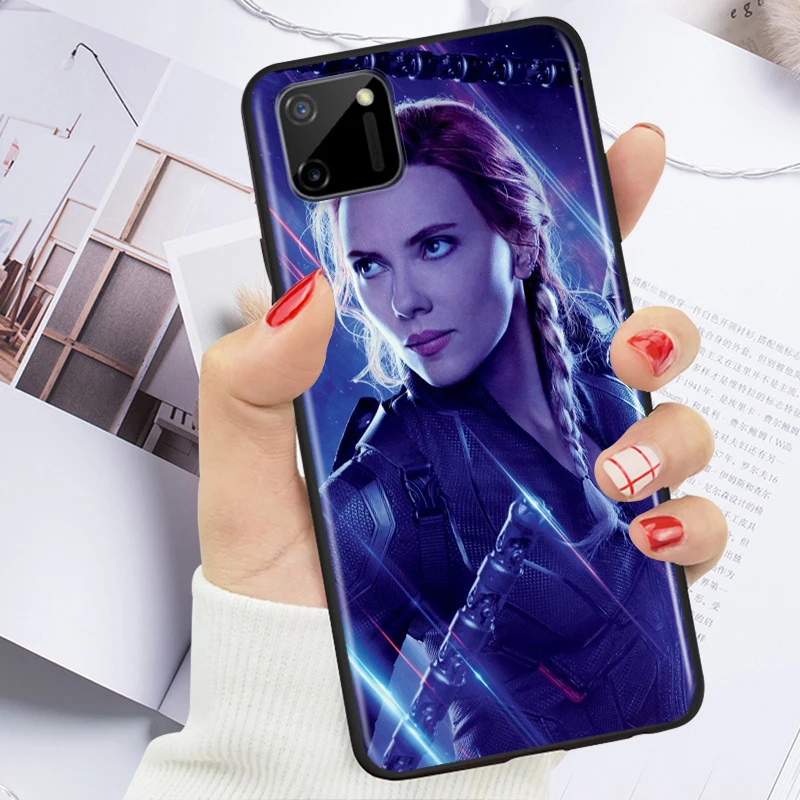 

Black Widow Marvel cool for OPPO Realme V15 X5 X3 X50 X7 X2 C17 C11 C3 C2 7 7i 6 6S 6i 5 3 2 Pro Soft Black Phone Case