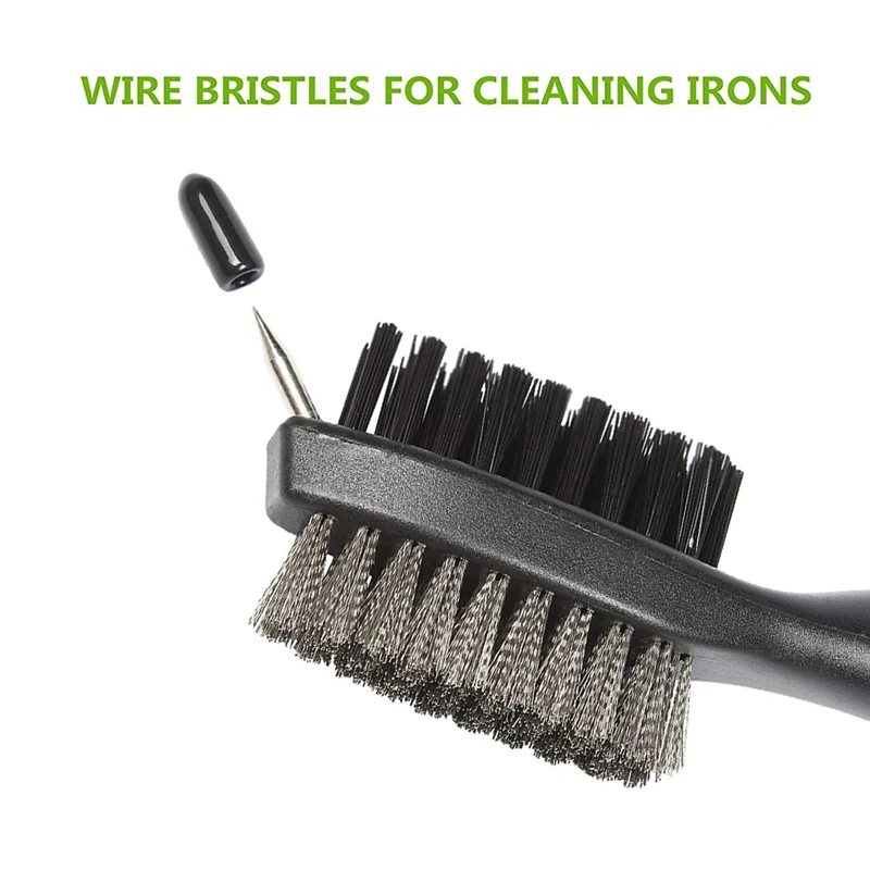 

Golf Club Brush Cleaning Brush Steel Wool PP Hair Groove Cleaner Kit Keychain Tool Golf Accessories