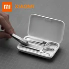 Набор кусачек для ногтей Xiaomi Mijia из нержавеющей стали, триммер для педикюра, кусачки для ушей, пилка для ногтей, профессиональные инструменты для красоты